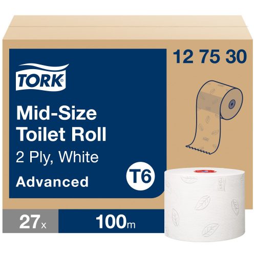  T6 127530 Tork Mid-Size Weiches Toilettenpapier