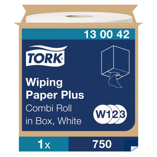 W3 130042 Tork Tissue Paper Plus, Rollenwischtuch 420 Industriepapierhandtücher