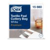 15660 Tork Premium Linstyle Tafelservice Serviette mit Textileffekt Weiß