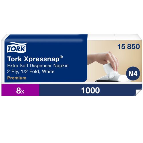 N4 15850 Tork Xpressnap Extra Soft Spenderserviette weiß