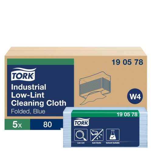 W4 190578 Tork unkompliziertes Reinigungstuch für Industrieumgebungen, gefaltet