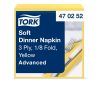 470252 Tork Soft Dinner-Serviette, 1/8 gefaltet, Gelb