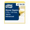 470403 Tork Dinner-Serviette, 1/8 gefaltet, Gelb