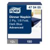 470405 Tork Dinner-Serviette 1/8 Falz Dunkelblau