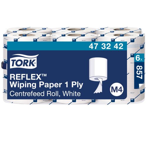 M4 473242 Tork Reflex Midi Handtuch, Seidenpapierrolle, bis zu 1 Lage