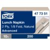 477351 Tork Lunch-Serviette mit umweltfreundlichem Etikett „Natural“.