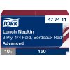 477411 Tork Soft Lunch Serviette Burgund