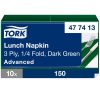 477413 Tork Soft Lunch Serviette Dunkelgrün