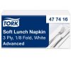 477416 Tork Soft Lunch-Serviette, 1/8-Faltung, weiß