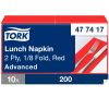 477417 Tork Lunch-Serviette, 1/8 gefaltet, Rot