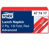 477417 Tork Lunch-Serviette, 1/8 gefaltet, Rot