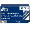 477419 Tork Soft Lunch Serviette 1/8 Falz Dunkelblau