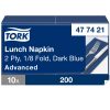 477421 Tork Lunch-Serviette 1/8 Falz Dunkelblau