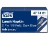 477421 Tork Lunch-Serviette 1/8 Falz Dunkelblau