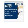 477554 Tork Dinner-Serviette, 1/8 gefaltet, weiß