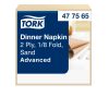 477565 Tork Dinner-Serviette, 1/8-Falz, Knochenfarben