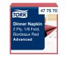 477570 Tork Dinner-Serviette, 1/8 gefaltet, Burgunderrot