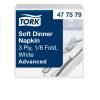 477579 Tork Soft Dinner Serviette weiß