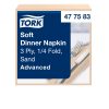 477583 Tork Soft Dinner-Serviette Knochenfarben