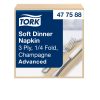 477588 Tork Soft Dinner Serviette Champagner