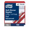 477591 Tork Soft Dinner-Serviette Rot