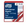 477591 Tork Soft Dinner-Serviette Rot