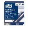 477594 Tork Soft Dinner-Serviette Dunkelblau