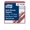 477599 Tork Soft Dinner Serviette Burgund