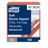 477601 Tork Soft Dinner Serviette Terrakotta