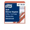 477601 Tork Soft Dinner Serviette Terrakotta