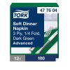 477604 Tork Soft Dinner-Serviette Dunkelgrün