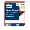 477606 Tork Dinner-Serviette 1/8 Driven Terrakotta