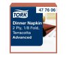 477606 Tork Dinner-Serviette 1/8 Driven Terrakotta