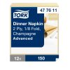 477611 Tork Dinner-Serviette 1/8 Champagner