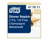 477611 Tork Dinner-Serviette 1/8 Champagner