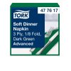 477617 Tork Soft Dinner-Serviette 1/8 gefaltet Dunkelgrün