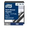 477675 Tork Soft Dinner-Serviette Schwarz