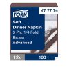 477774 Tork Soft Dinner-Serviette Braun