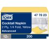 477823 Tork Cocktailserviette gelb 24/2