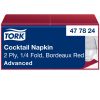 477824 Tork Cocktailserviette Burgund 24/2