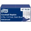 477825 Tork Cocktailserviette dunkelblau 24/2