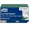 477827 Tork Cocktailserviette grün 24/2