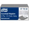 477832 Tork Cocktailserviette Grau