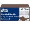 477834 Tork Cocktailserviette Braun