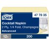 477835 Tork Cocktailserviette Champagner