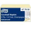 477835 Tork Cocktailserviette Champagner