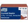 477838 Tork Cocktailserviette Terrakotta