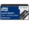 477851 Tork Lunchserviette 1/8 gefaltet Schwarz