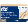 477866 Tork Soft Lunch Serviette knochenfarben