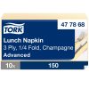  477868 Tork Soft Lunch Serviette Champagner